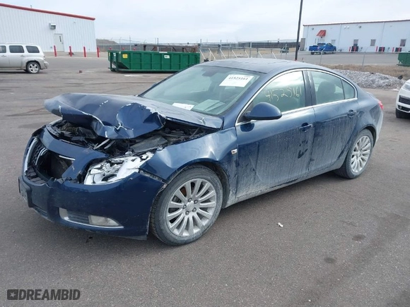 2011 Buick Regal CXL RL5 with VIN W04GT5GC1B1005265, listed as a IAAI auction lot 41525161 with 147,849 mi miles. Bid and sale history available at carsss.com. Image 2.