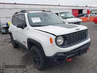 2018 Jeep Renegade Trailhawk with VIN ZACCJBCB0JPG75166, listed as a IAAI auction lot 41815087 with 106,304 mi miles and . Bid and sale history available at DreamBid. Image 1.