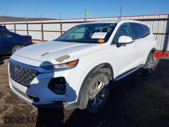 2019 Hyundai Santa Fe SE with VIN 5NMS2CAD2KH020288, listed as a IAAI auction lot 41398304 with 136,693 mi miles and . Bid and sale history available at DreamBid. Image 18.