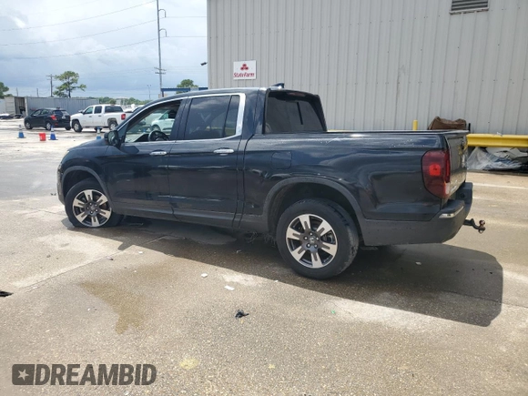 2018 Honda Ridgeline RTL-E with VIN 5FPYK3F78JB017738, listed as a Copart auction lot 62852835 with 95,778 mi miles and Salvage title. Bid and sale history available at DreamBid. Image 2.