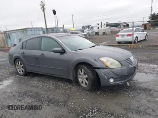 2005 Nissan Maxima 3.5 SL with VIN 1N4BA41E45C823792, listed as a IAAI auction lot 41251486 with 165,130 mi miles. Bid and sale history available at carsss.com. Image 1.