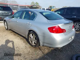 2012 Infiniti G25 Sedan Journey with VIN JN1DV6APXCM700643, listed as a IAAI auction lot 41781141 with 133,149 mi miles. Bid and sale history available at carsss.com. Image 3.