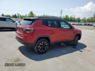 2020 Jeep Compass Trailhawk z VIN 3C4NJDDB5LT238584, wystawiony jako Copart lot #65119345 z przebiegiem 37 854 mil mil oraz Szkoda całkowita • Salvage title. Historia ofert i sprzedaży dostępna na DreamBid. Obrazek 3.