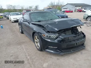 2015 Ford Mustang V6 with VIN 1FA6P8AM6F5305588, listed as a IAAI auction lot 42106438 with 100,864 mi miles and . Bid and sale history available at carsss.com. Image 1.