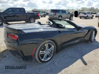 2017 Chevrolet Corvette 3LT with VIN 1G1YF3D70H5123914, listed as a Copart auction lot 74045624 with 64,126 mi miles and Clean Title. Bid and sale history available at carsss.com. Image 3.