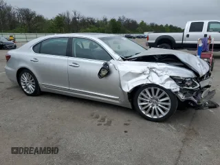 2013 Lexus LS 460 L with VIN JTHDL5EF8D5005974, listed as a Copart auction lot 57860925 with 80,831 mi miles and Salvage title. Bid and sale history available at DreamBid. Image 4.