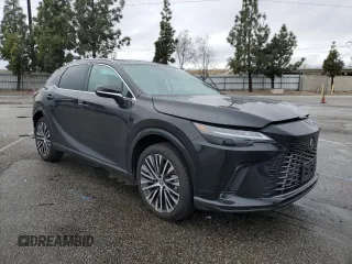 2023 Lexus RX 350h z VIN 2T2BBMCAXPC015258, wystawiony jako Copart lot #48760745 z przebiegiem 22 839 mil mil oraz Szkoda całkowita • Salvage title. Historia ofert i sprzedaży dostępna na DreamBid. Obrazek 4.