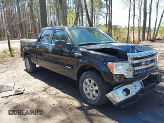 2013 Ford F-150 XL with VIN 1FTFW1ETXDFA71176, listed as a IAAI auction lot 41843363 with 218,336 mi miles. Bid and sale history available at carsss.com. Image 1.