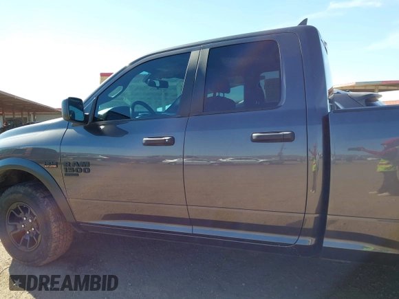 2021 Ram 1500 Classic Warlock with VIN 1C6RR7GT1MS590569, listed as a IAAI auction lot 41877699 with 33,877 mi miles. Bid and sale history available at carsss.com. Image 14.