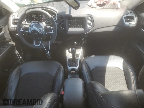 2021 Jeep Compass Latitude with VIN 3C4NJDBB1MT534528, listed as a Copart auction lot 56411535 with 48,502 mi miles and Salvage title. Bid and sale history available at DreamBid. Image 8.