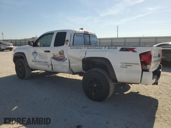 2022 Toyota Tacoma SR with VIN 3TYRX5GN5NT065551, listed as a Copart auction lot 57867435 with 51,120 mi miles and Salvage title. Bid and sale history available at DreamBid. Image 2.