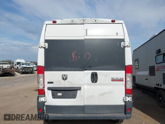 2017 Ram ProMaster Cargo with VIN 3C6TRVDG0HE522046, listed as a IAAI auction lot 41903792 with 352,102 mi miles and . Bid and sale history available at carsss.com. Image 16.