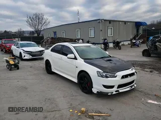 2010 Mitsubishi Lancer GTS with VIN JA32U8FW1AU026297, listed as a Copart auction lot 80580974 with 186,384 mi miles and Salvage Title. Bid and sale history available at DreamBid. Image 10.