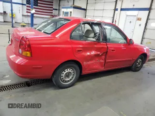 2004 Hyundai Accent GL with VIN KMHCG45C94U538368, listed as a Copart auction lot 42444565 with 163,028 mi miles and Salvage Title. Bid and sale history available at carsss.com. Image 3.
