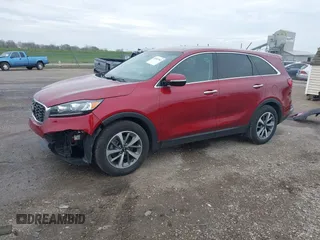 2020 Kia Sorento LX V6 with VIN 5XYPG4A52LG669865, listed as a IAAI auction lot 41897963 with 83,483 mi miles. Bid and sale history available at carsss.com. Image 2.