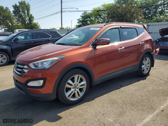 2014 Hyundai Santa Fe Sport with VIN 5XYZUDLA1EG157142, listed as a Copart auction lot 55346924 with NaN miles and Salvage Title. Bid and sale history available at carsss.com. Image 1.