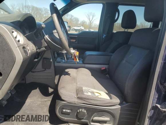2005 Ford F-150 XLT with VIN 1FTPW14555FA18331, listed as a Copart auction lot 52236995 with 187,712 mi miles and Clean Title. Bid and sale history available at carsss.com. Image 7.
