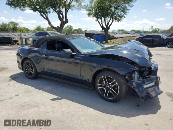 2021 Ford Mustang EcoBoost with VIN 1FATP8UH9M5105349, listed as a Copart auction lot 51388475 with 0 mi miles and Non Repairable. Bid and sale history available at carsss.com. Image 4.