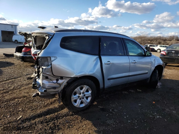 2014 Chevrolet Traverse LS with VIN 1GNKRFED5EJ136274, listed as a Copart auction lot 47463195 with 168,524 mi miles and Salvage Title. Bid and sale history available at carsss.com. Image 3.