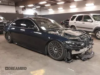 2022 Mercedes-Benz S 580 z VIN W1K6G7GB7NA155304, wystawiony jako IAAI lot #41783600 z przebiegiem 57 739 mil mil oraz . Historia ofert i sprzedaży dostępna na DreamBid. Obrazek 1.