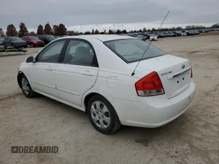 2008 Kia Spectra EX with VIN KNAFE121585499963, listed as a Copart auction lot 77143883 with 153,965 mi miles and Salvage Title. Bid and sale history available at carsss.com. Image 2.