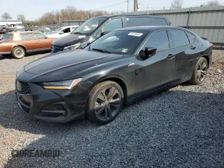 2021 Acura TLX w/A-Spec Package with VIN 19UUB5F58MA016749, listed as a Copart auction lot 45724805 with 0 mi miles and Salvage Title. Bid and sale history available at carsss.com. Image 1.