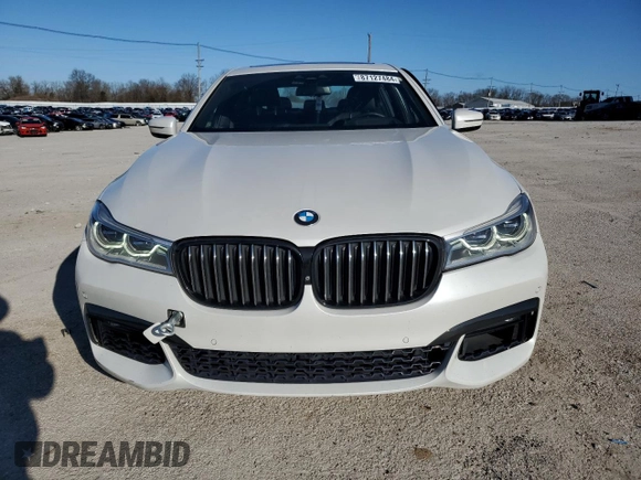 2017 BMW 7 Series 750i with VIN WBA7F0C39HGM22030, listed as a Copart auction lot 87127484 with 110,634 mi miles and Salvage title. Bid and sale history available at DreamBid. Image 5.