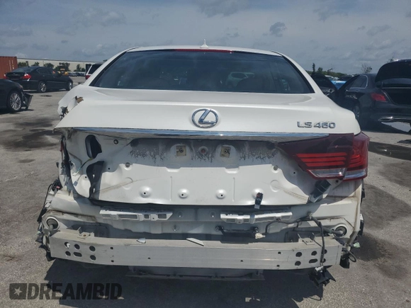 2013 Lexus LS 460 with VIN JTHBL5EF7D5113980, listed as a Copart auction lot 58400355 with 74,268 mi miles and Salvage title. Bid and sale history available at DreamBid. Image 6.