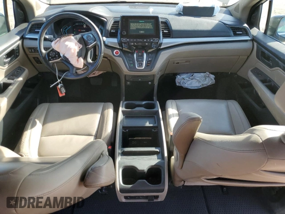 2018 Honda Odyssey EX-L with VIN 5FNRL6H76JB010103, listed as a Copart auction lot 52965965 with 129,837 mi miles and Salvage Title. Bid and sale history available at carsss.com. Image 8.