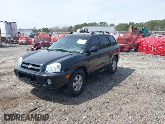 2006 Hyundai Santa Fe GLS with VIN KM8SC13D16U094777, listed as a IAAI auction lot 41803425 with 156,130 mi miles. Bid and sale history available at carsss.com. Image 2.