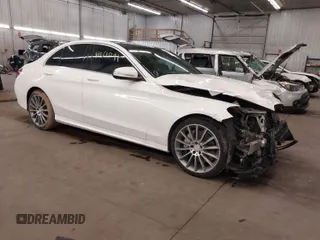 2015 Mercedes-Benz C-Class C 300 Luxury with VIN 55SWF4KB1FU032835, listed as a IAAI auction lot 41661091 with 106,516 mi miles. Bid and sale history available at carsss.com. Image 1.