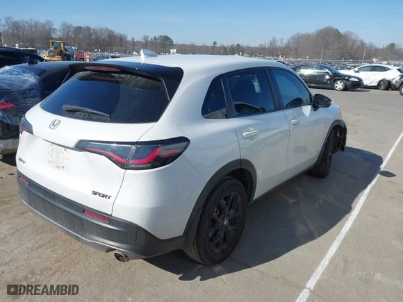 2023 Honda HR-V Sport with VIN 3CZRZ1H57PM705835, listed as a IAAI auction lot 41704349 with 83,068 mi miles. Bid and sale history available at carsss.com. Image 4.