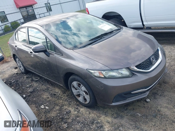 2014 Honda Civic Sedan LX with VIN 19XFB2F50EE043934, listed as a IAAI auction lot 41923868 with 185,922 mi miles. Bid and sale history available at carsss.com. Image 1.