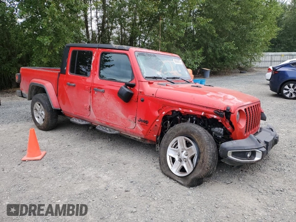 2023 Jeep Gladiator Sport S с VIN 1C6HJTAG4PL503155, выставлен на аукционе Copart как лот 60694875 с пробегом 17 480 миль миль и Списание • Salvage title. История ставок и продаж доступна на DreamBid. Изображение 4.