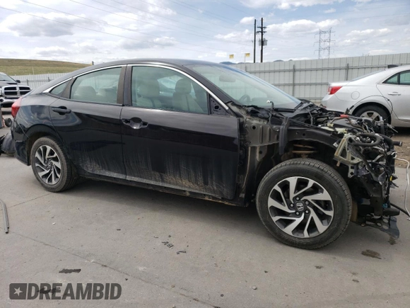 2017 Honda Civic EX with VIN 19XFC2F85HE038627, listed as a Copart auction lot 52527175 with 87,515 mi miles and Salvage Title. Bid and sale history available at DreamBid. Image 4.