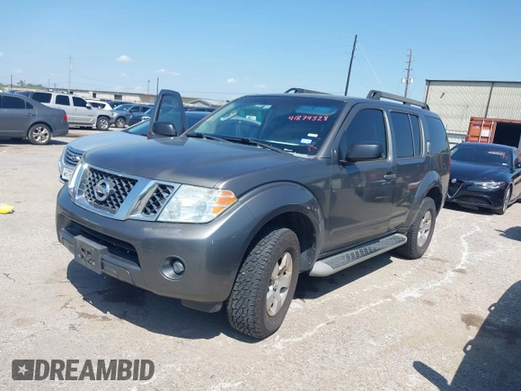 2008 Nissan Pathfinder SE with VIN 5N1AR18U18C659699, listed as a IAAI auction lot 41874328 with 248,930 mi miles. Bid and sale history available at carsss.com. Image 2.