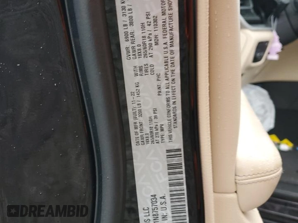 2022 Jeep Grand Cherokee with VIN 1C4RJYB61N8757034, listed as a Copart auction lot 42817095 with 23,396 mi miles and Salvage title. Bid and sale history available at DreamBid. Image 14.