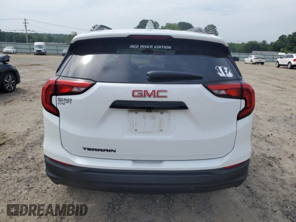 2020 GMC Terrain SLE with VIN 3GKALMEV8LL139327, listed as a Copart auction lot 57036415 with 61,130 mi miles and Salvage title. Bid and sale history available at DreamBid. Image 6.