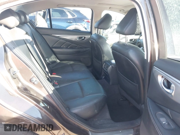 2015 Infiniti Q50 Premium with VIN JN1BV7AP8FM351418, listed as a IAAI auction lot 41488091 with 151,421 mi miles. Bid and sale history available at carsss.com. Image 8.
