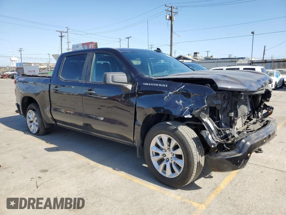 2023 Chevrolet Silverado 1500 Custom with VIN 3GCPDBEKXPG132407, listed as a Copart auction lot 57454865 with 64,832 mi miles and Salvage Title. Bid and sale history available at DreamBid. Image 4.