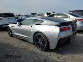 2017 Chevrolet Corvette Z51 2LT with VIN 1G1YK2D75H5117693, listed as a Copart auction lot 75127544 with 0 mi miles and Salvage Title. Bid and sale history available at carsss.com. Image 2.