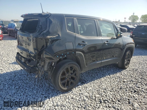 2023 Jeep Renegade Altitude with VIN ZACNJDE1XPPP29734, listed as a Copart auction lot 62008634 with 6,402 mi miles and Salvage Title. Bid and sale history available at DreamBid. Image 3.