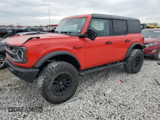 2022 Ford Bronco with VIN 1FMEE5BPXNLB09730, listed as a Copart auction lot 82258344 with 36,738 mi miles and Salvage Title. Bid and sale history available at DreamBid. Image 1.