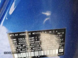 2015 Honda Fit LX with VIN 3HGGK5G52FM726053, listed as a Copart auction lot 81963024 with 182,442 mi miles and Salvage title. Bid and sale history available at DreamBid. Image 12.