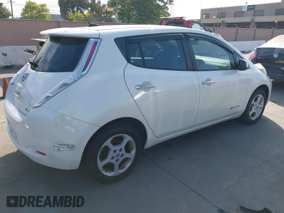 2013 Nissan LEAF SL with VIN 1N4AZ0CP0DC406230, listed as a IAAI auction lot 42181829 with 67,213 mi miles and . Bid and sale history available at DreamBid. Image 4.