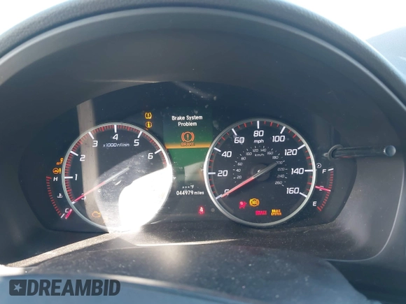 2020 Acura ILX w/Premium/A-SPEC Pkg with VIN 19UDE2F8XLA007016, listed as a IAAI auction lot 41598129 with 44,979 mi miles. Bid and sale history available at carsss.com. Image 7.