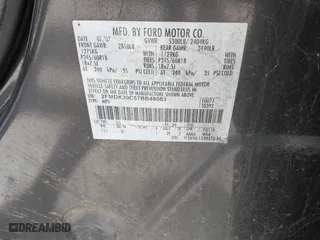 2007 Ford Edge SEL PLUS with VIN 2FMDK39C57BB48983, listed as a IAAI auction lot 41696830 with 160,167 mi miles. Bid and sale history available at carsss.com. Image 9.