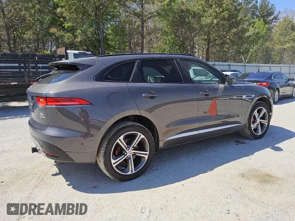 2017 Jaguar F-Pace S with VIN SADCM2BVXHA884903, listed as a Copart auction lot 49633055 with 106,312 mi miles and Clean Title. Bid and sale history available at DreamBid. Image 3.