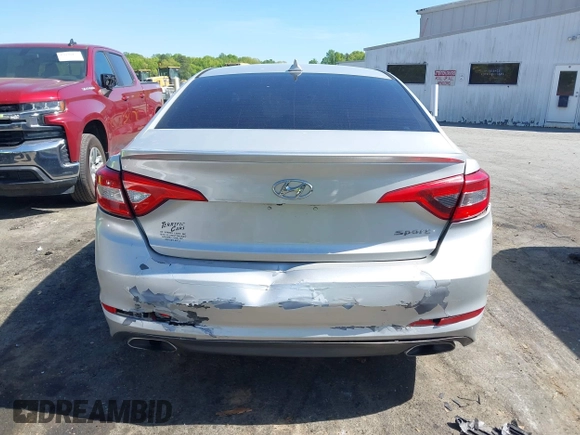 2015 Hyundai Sonata Sport with VIN 5NPE34AF6FH256579, listed as a IAAI auction lot 42052813 with 103,988 mi miles and . Bid and sale history available at DreamBid. Image 16.