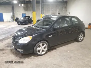 2010 Hyundai Accent SE with VIN KMHCN3AC8AU181637, listed as a Copart auction lot 63095135 with 195,945 mi miles and Salvage title. Bid and sale history available at DreamBid. Image 1.